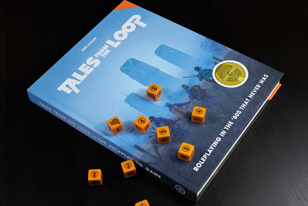 Tales from the Loop Book and RPG Dice
