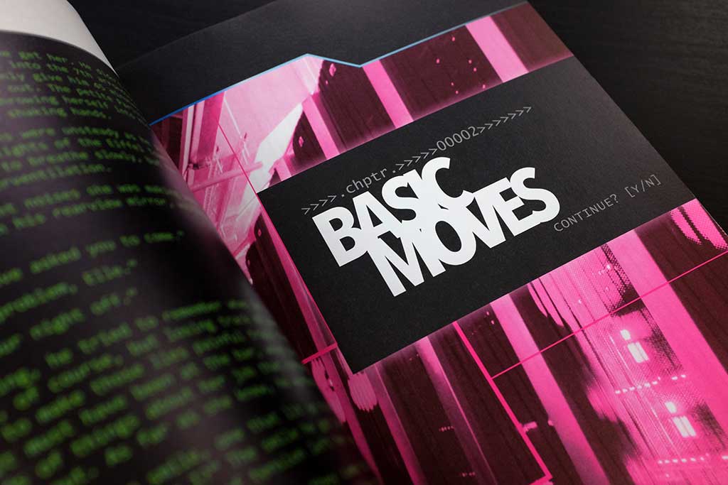 Photograph of The Sprawl RPG Book basic Moves