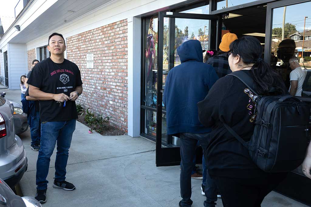 Tuan Le hosts the grand re-opening of Dice House Games in Orange, CA