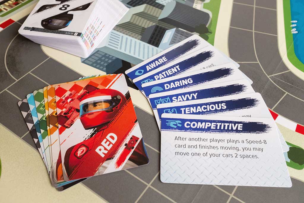 Downforce board game cards
