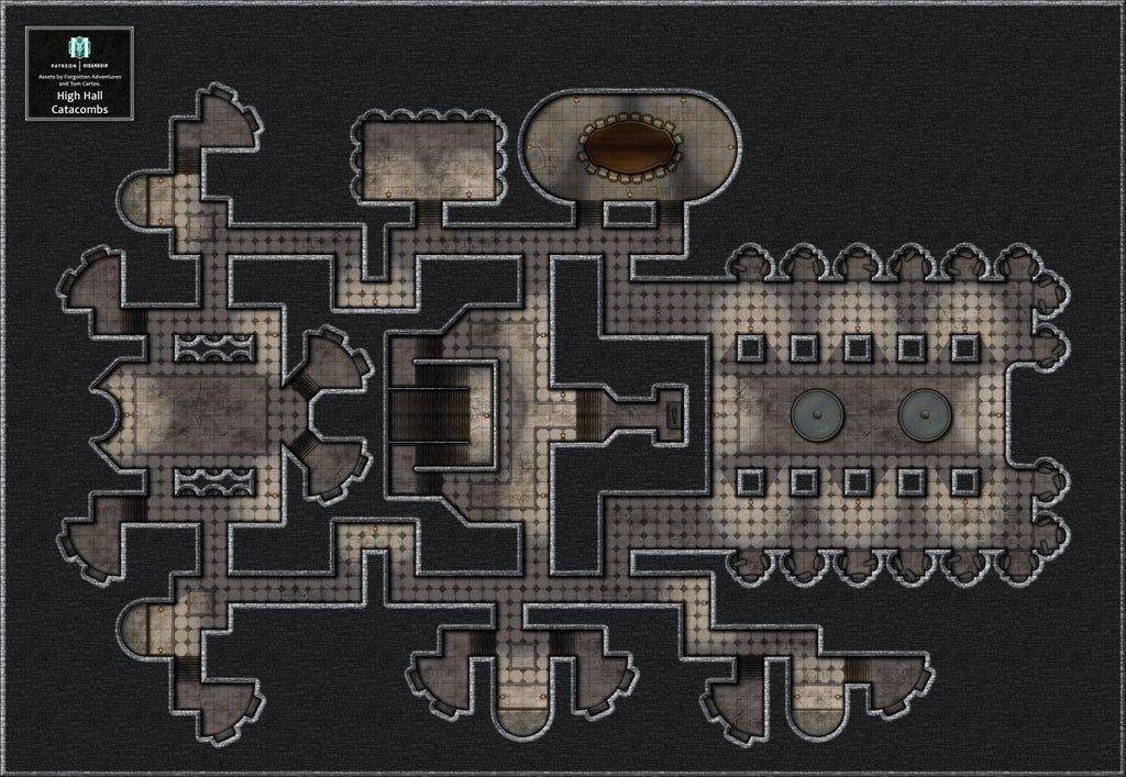 screenshot of roll20 dungeon map