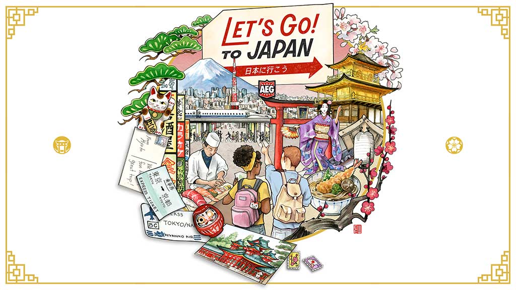 artwork for lets go to Japan board game