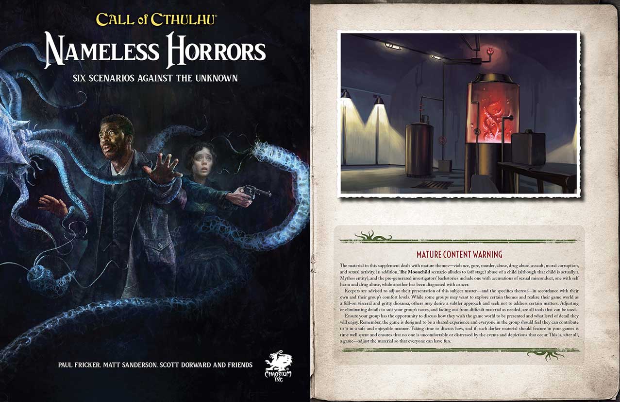 Call of Cthulhu Nameless Horrors - Six Scenarios Updated in Hardback