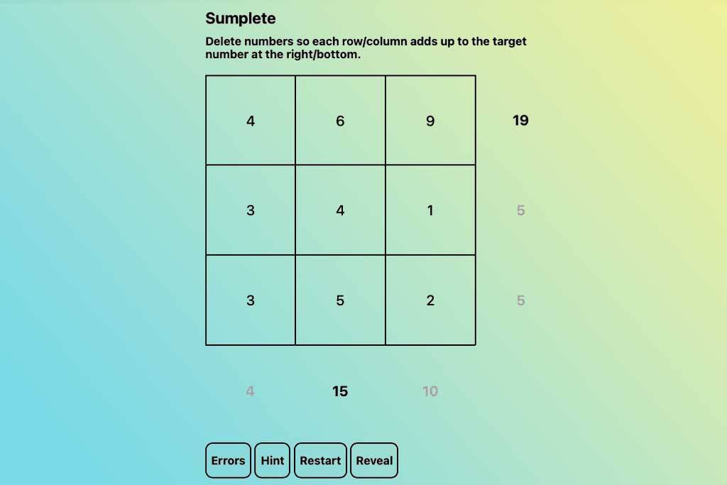 Chat GPT Invents Sumplete Puzzle Game For Sudoku Fan