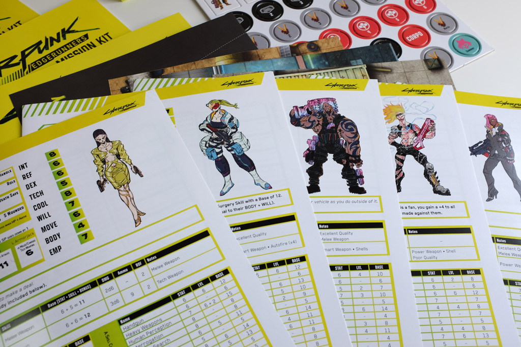 Cyberpunk: Edgerunners Character Sheets