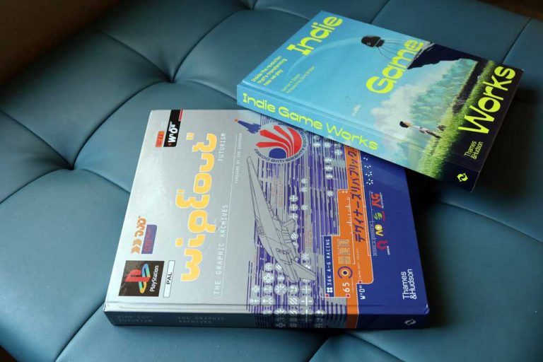 Indie Game works, Wipeout Futurism, Video Game Themed Books from Thames and Hudson