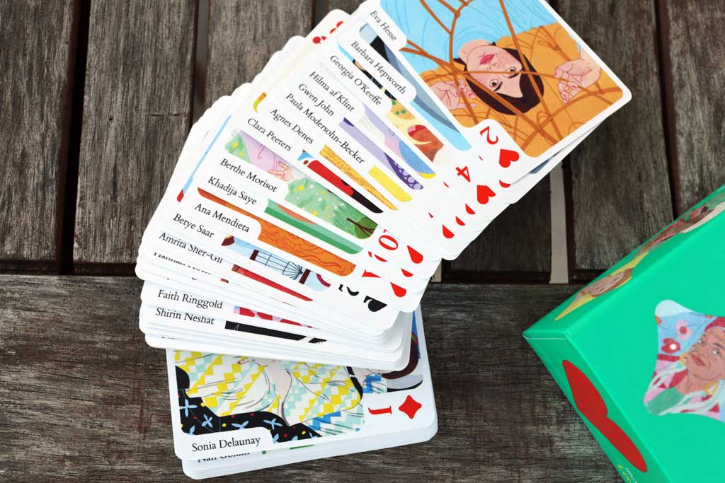 Queen of Arts: Women Artists Book and Playing Cards