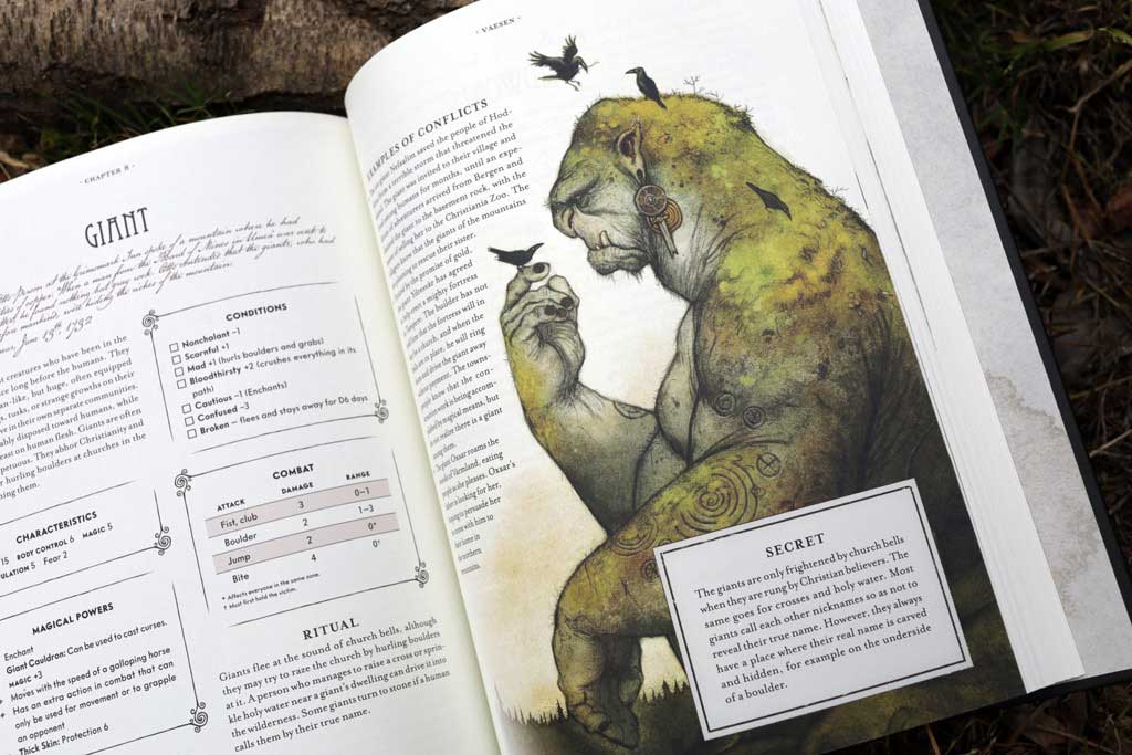Vaesen TTRPG Rulebook Giant